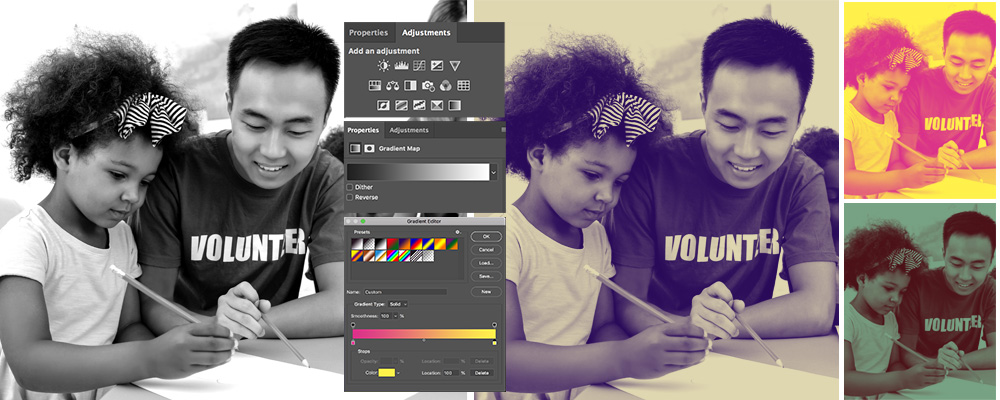 Dual color effect