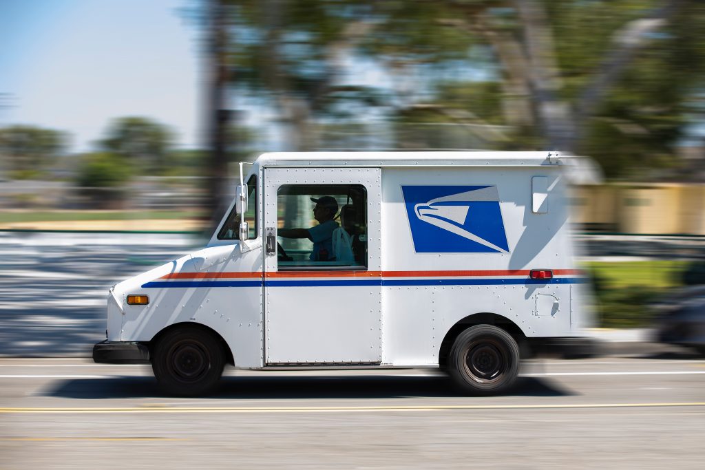 Fullerton,,California,/,Usa,-,July,18,,2020:,A,Usps