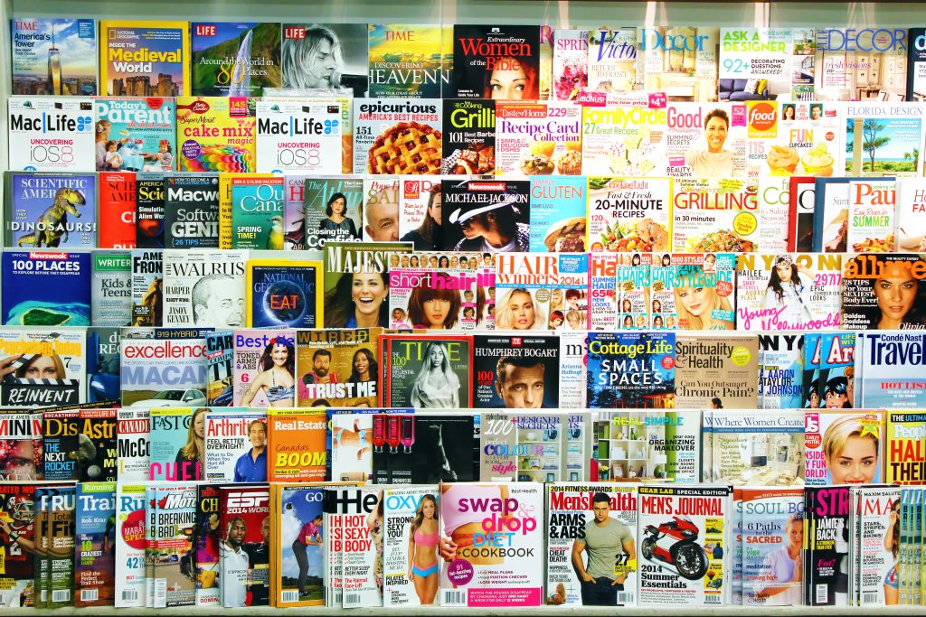 Toronto,,Canada,-,May,07,,2014:,Magazines,On,Display,In