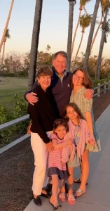 Mick and his family in Boca Raton.