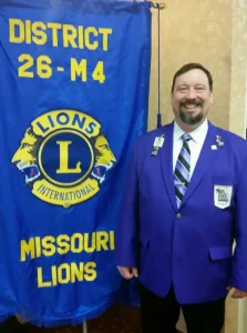 Larry has been a member of the Lion’s Club in Marceline for 17 years.