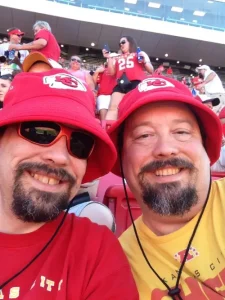 Larry and his twin brother Terry