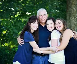 Mike with his family