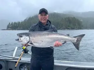 Mike holding large fish